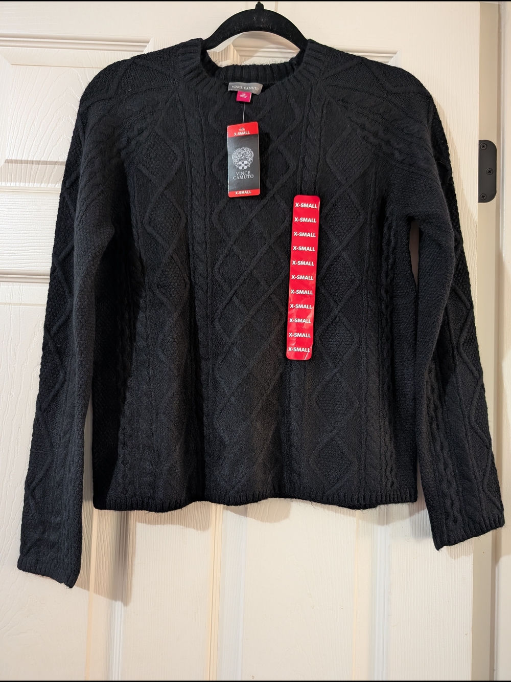 Black Cable-Knit Sweater